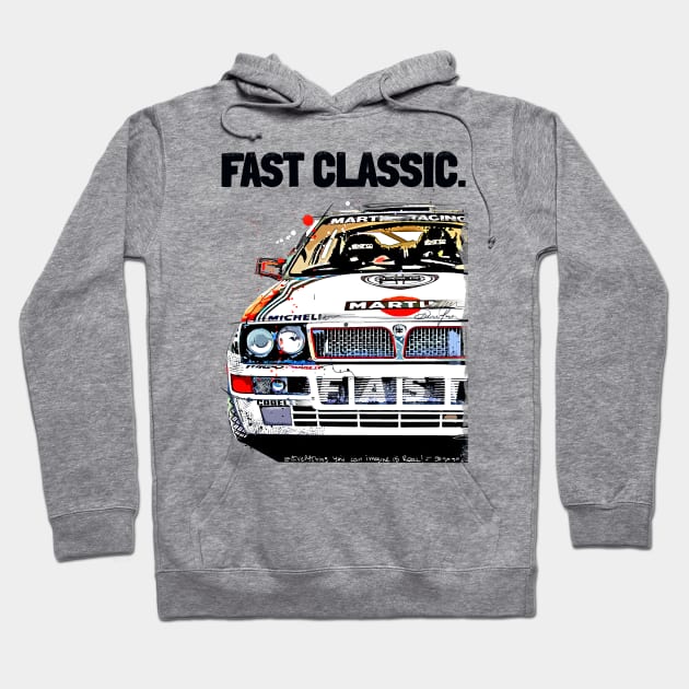 Lancia Delta art Hoodie by Woohoo